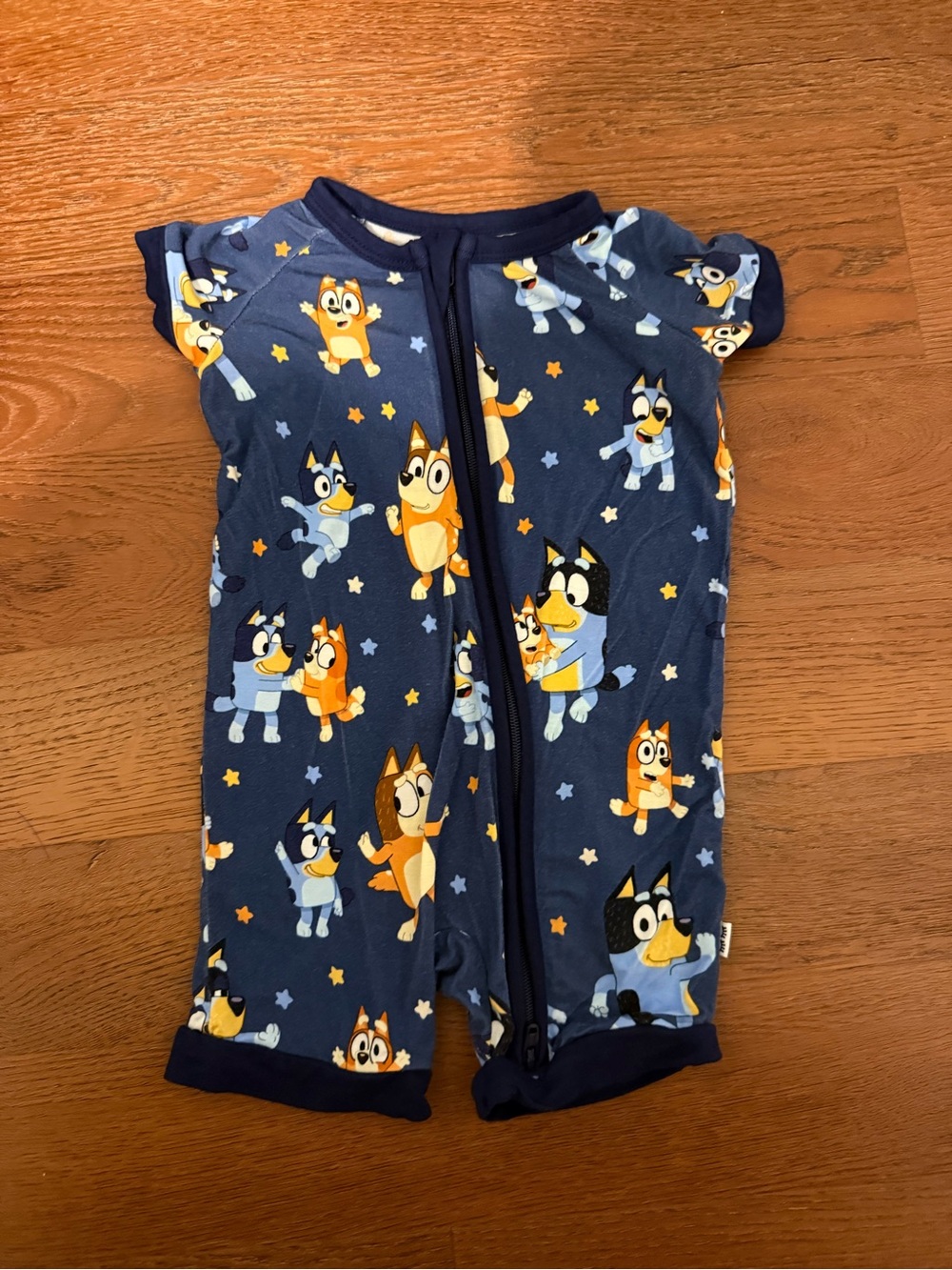 Little Sleepies Bluey Shorty Zippy 3-6 months